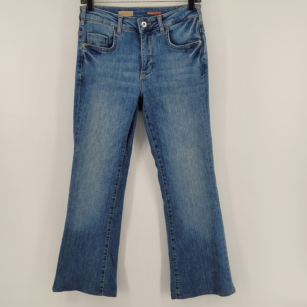 Pilcro The Demilune Boot Jeans Womens 27 Blue Denim Bootcut Anthropologie‎